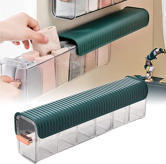 Neatify 6-Slot Wall Mounted Socks & Drawer Organizer